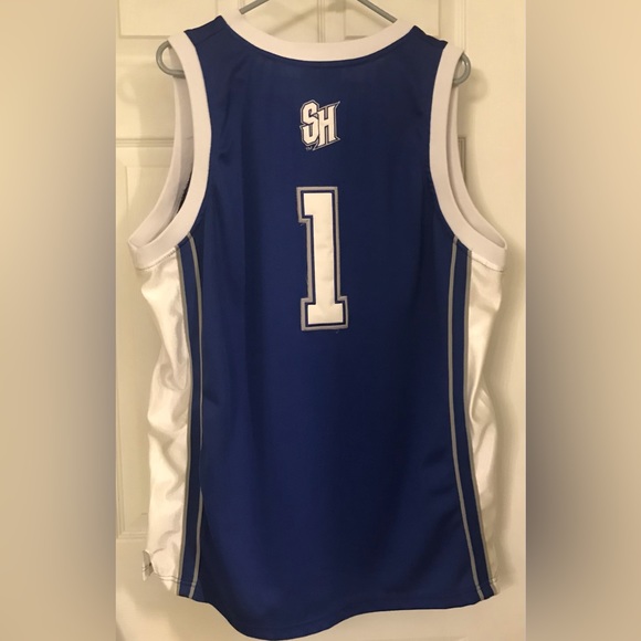 Colosseum Athletics Seton Hall Basketball Jersey - Blue/white - size Mens XL - Picture 7 of 8